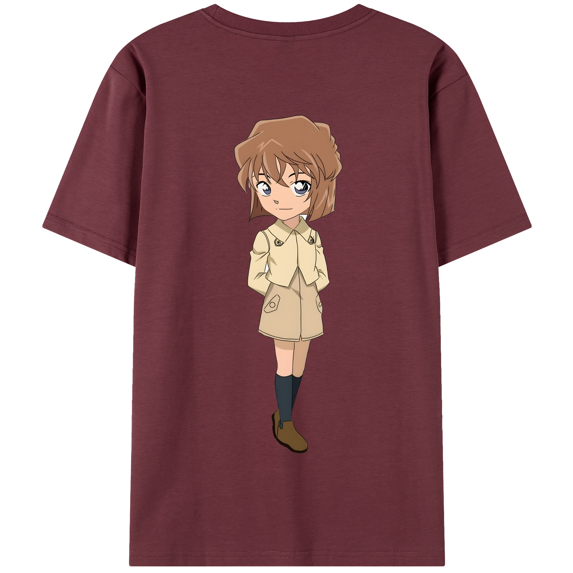 （画像用） 名探偵コナン 灰原 哀 はいばら あい Detective Conan Anita Hailey、Vi Graythorn Haibara Ai 綿100％半袖Tシャツ（背面プリント）
